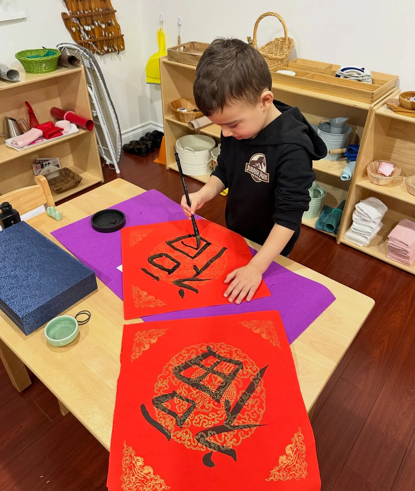 Calligraphy work for Lunar New Year.