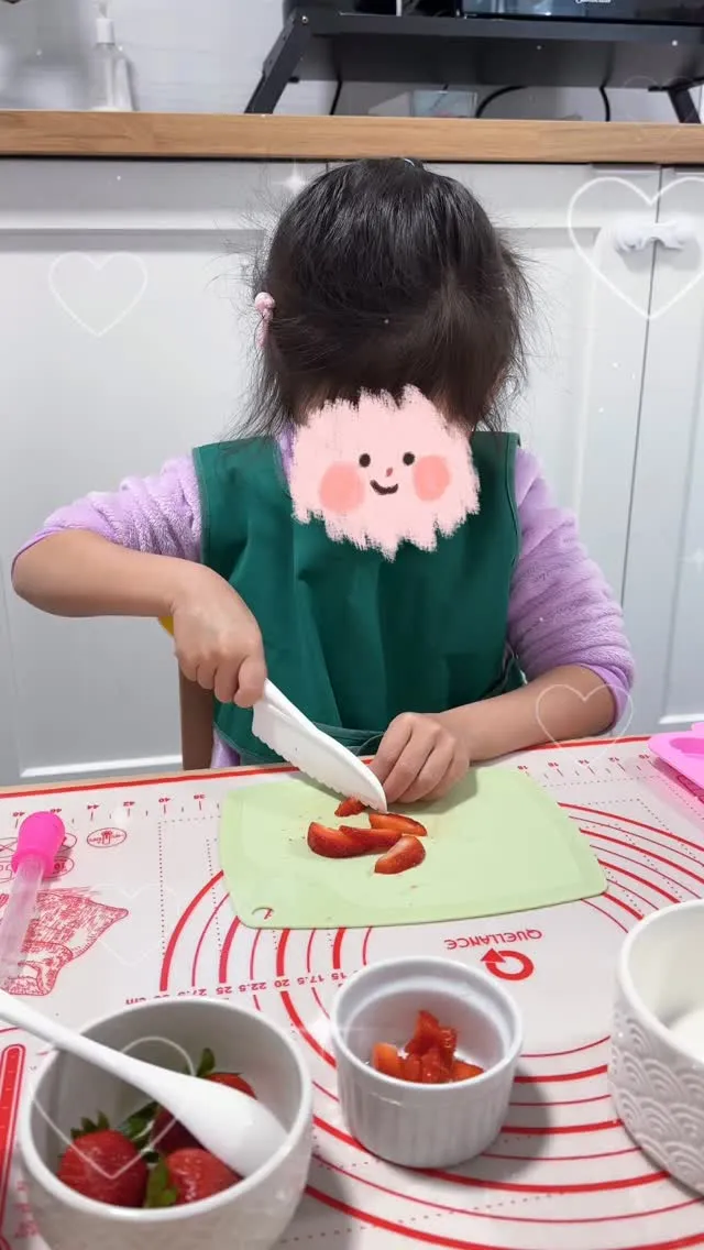 Valentine's Day craft made by children.