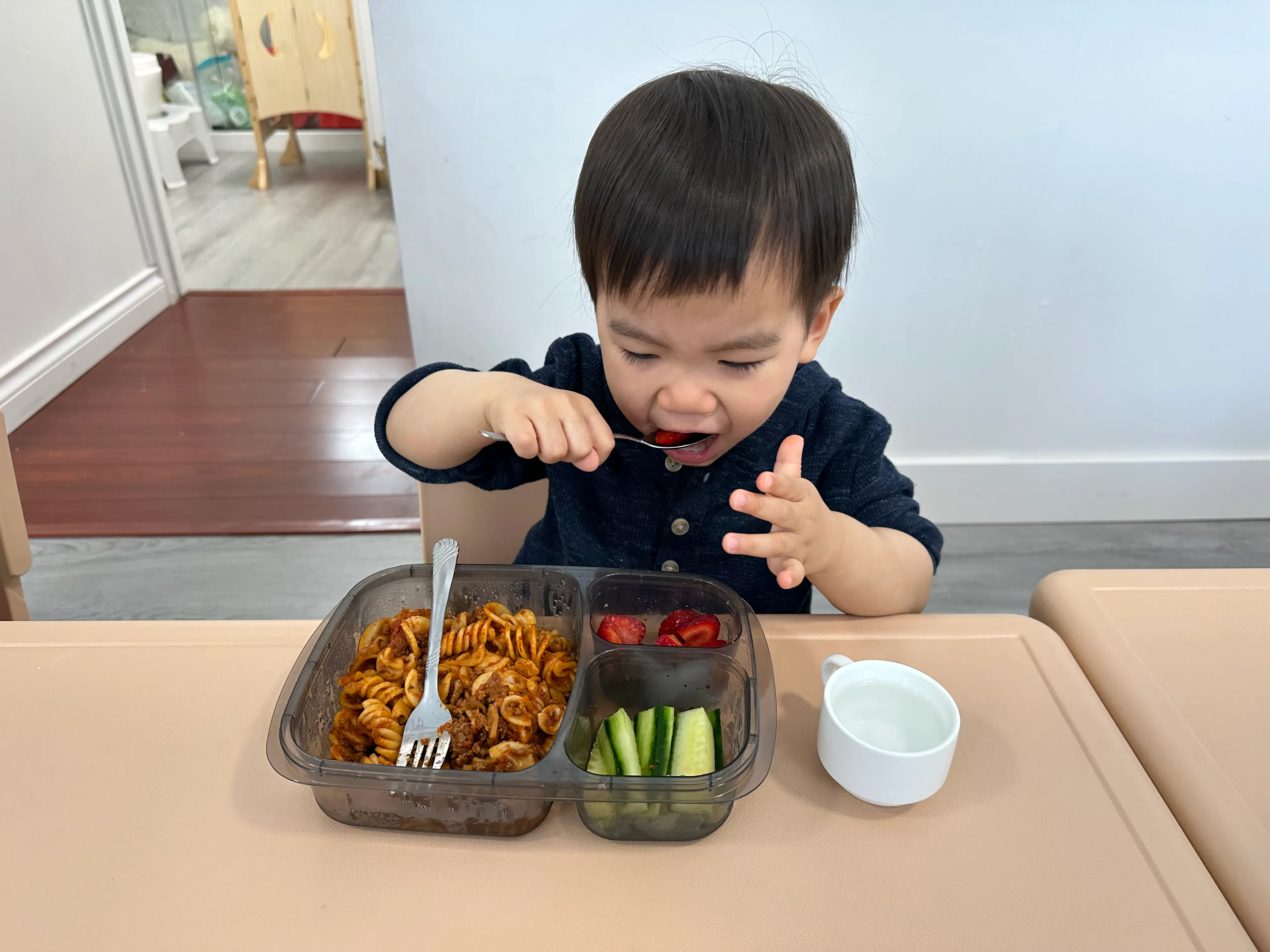 Fresh lunch prepared for the program.